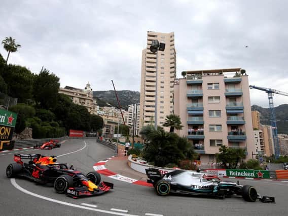 Max Verstappen harries Lewis Hamilton at Monaco