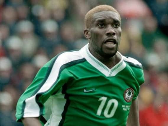 Jay-Jay Okocha is a resident of Milton Keynes according to court papers