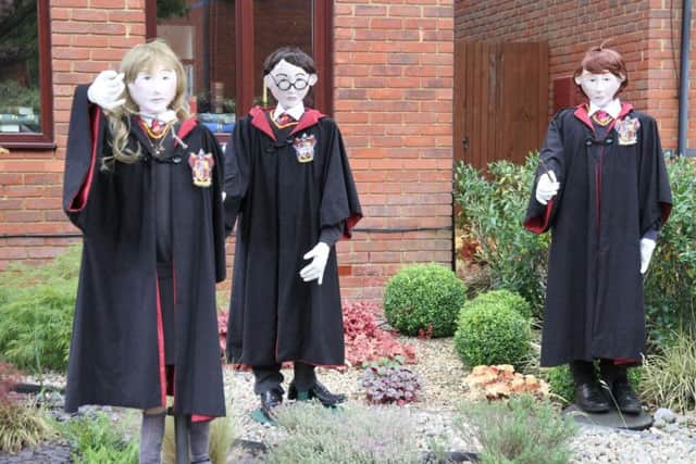 The Harry Potter themed scarecrows won the top award