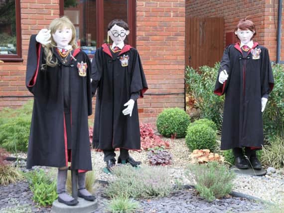 The Harry Potter themed scarecrows won the top award