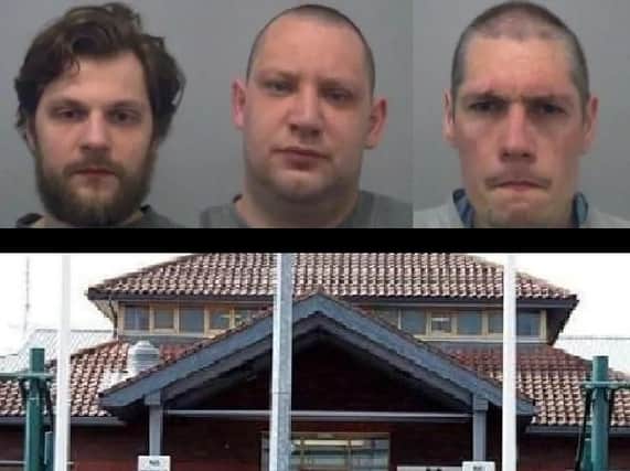 Woodhill prison trio sentenced