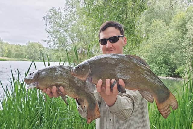 DARIUS Strazdauskas with cracking Bradwell tench of 6lb and 6-2