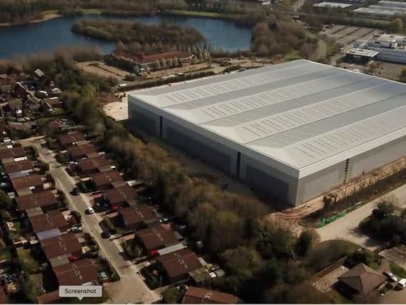The controversial Blakelands warehouse