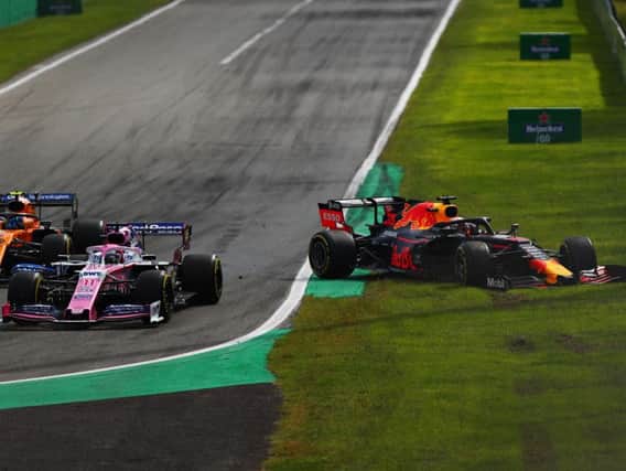 Max Verstappen suffered a first corner accident for the second race in a week