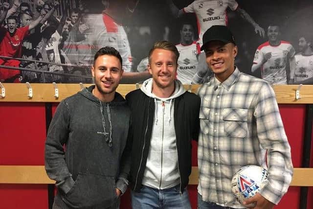 Former Dons George Baldock, Dean Bowditch and Dele Alli were at Saturday's game against AFC Wimbledon