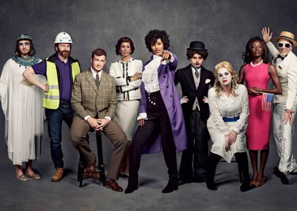 L-R: Sam Thompson, Joe Lycett, Greg Rutherford, Andrea McLean, Maya Jama, Saoirse-Monica Jackson, Roisin Conaty, AJ Odudu and Roman Kemp have dressed up as trailblazers in support of Stand Up To Cancer, a joint fundraising campaign from Cancer Research UK and Channel 4, to fund life-saving research and beat cancer at its own game. For more information visit SU2C.org.uk.
 
For further celebrity quotes, interviews and any other press information please contact Emma Harrod in the Cancer Research UK press office on emma.harrod@cancer.org.uk / 0203 469 5147.