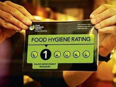 The fish and chip shop received a food hygiene rating of 1