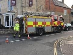 Firefighters were called to rescue Walter