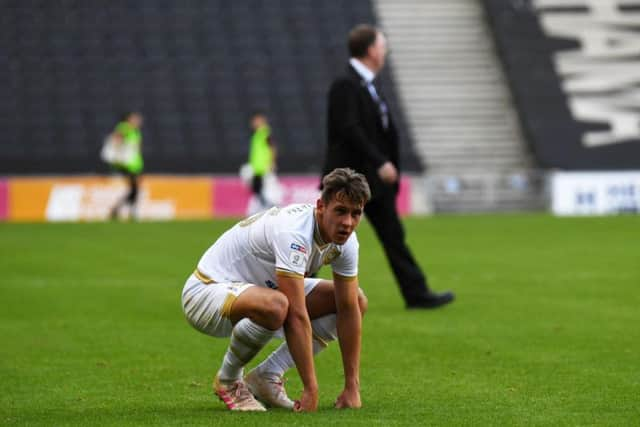 Callum Brittain at full time against Southend