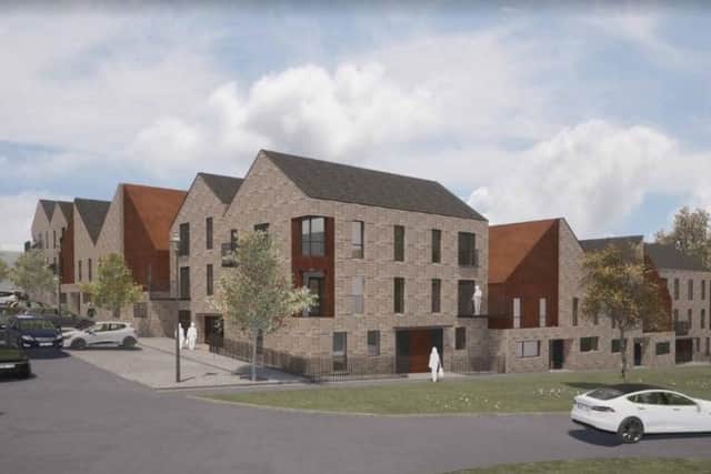 Artists' impression of how the new houses will look