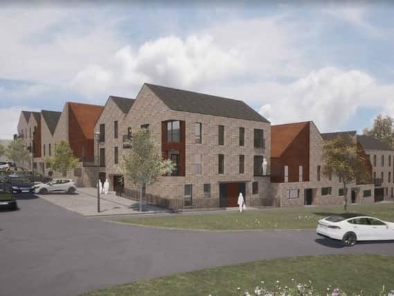Artists' impression of how the new houses will look