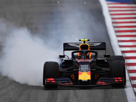 Alex Albon locks up in Sochi