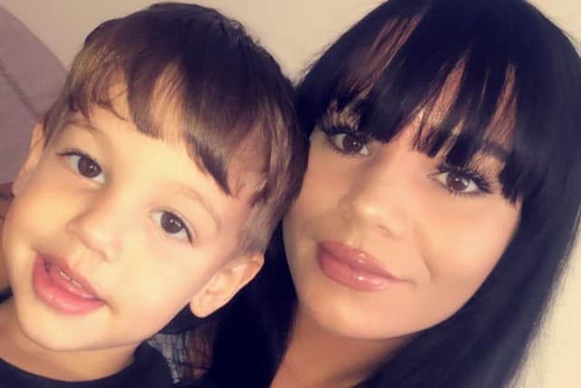 Ebony with son Malakai