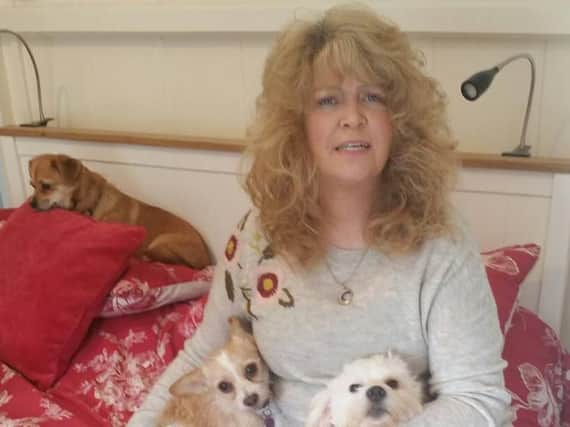 Clare-Louise Nixon with her dogs