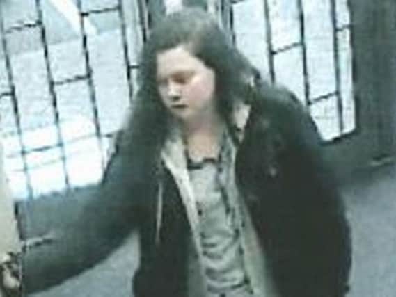 CCTV of Leah before she went missing