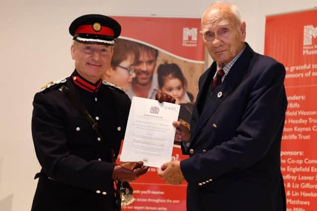 Bryan Egan receives his honour