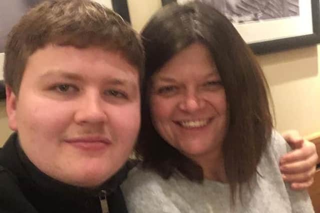 Ben Rice with his mum