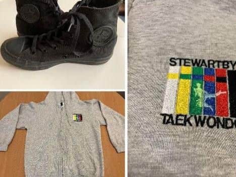 The Stewartby taekwondo jumper and converse trainers Leah was wearing when she vanished