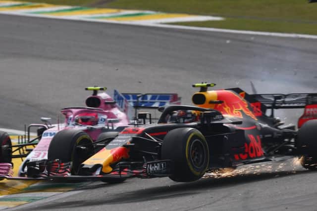 Verstappen was taken out of the lead by Esteban Ocon in 2018