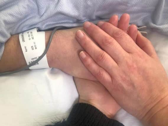 Haydon's family held his hand until the end