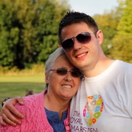 PC Martin Anderson with his mum Sylvia Blake.