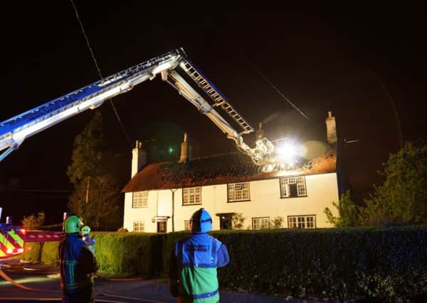 Witts End, Eversholt fire. Photos: Beds Fire Service