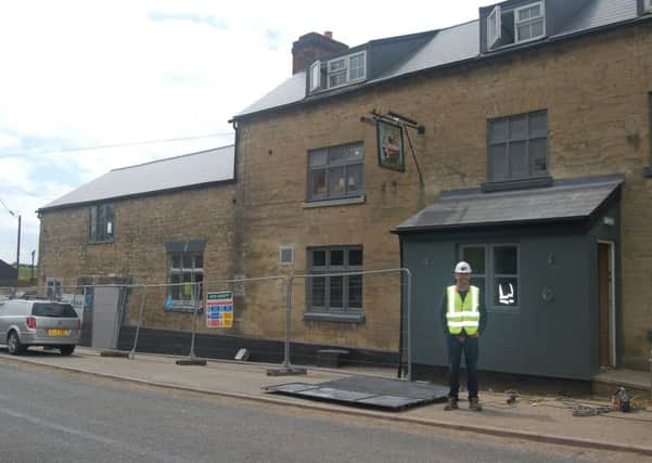 The Navigation Inn, in Cosgrove is undergoing at £1.5million refit. The outside of the pub.