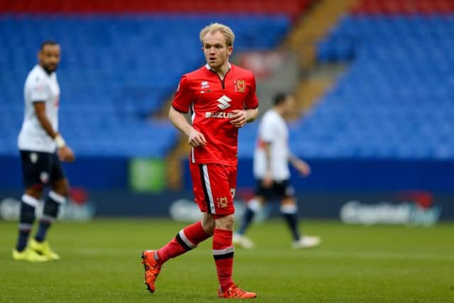 MK Dons midfielder, on loan from Crystal Palace, Jonny Williams  during the Sky Bet Championship match between Bolton Wanderers and Milton Keynes Dons at the Macron Stadium, Bolton, England on 23 January 2016. Photo by Simon Davies. PNL-160123-161002006