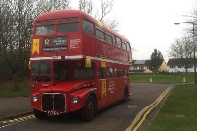 This vintage bus ferried Milton Keynes Model Railway Society visitors from MK Central to the exhibition in Stantonbury