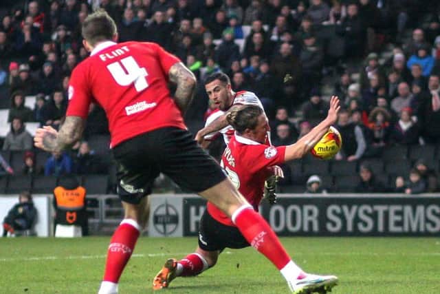 MK Dons were denied a penalty in this fixture last season.