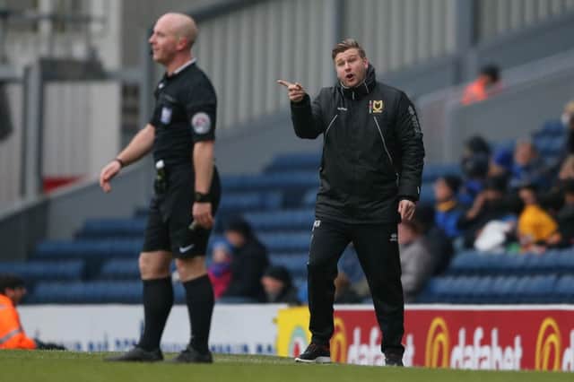MK Dons manager Karl Robinson  during the Sky Bet Championship match between Blackburn Rovers and Milton Keynes Dons at Ewood Park, Blackburn, England on 27 February 2016. Photo by Simon Davies. PNL-160227-160902002