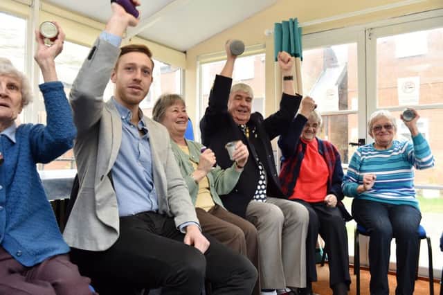 Chair aerobics kicks off fundraising