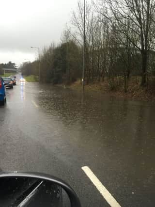 Steve Neal sent us this picture of floods on Talavera Way at 8.40am this morning. mrSseKbc7thMaJr10b6o