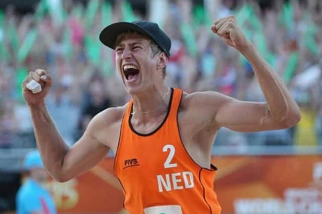 INS News Agency Ltd 21/03/2016Dutch international volleyball player Steven van de Velde was tipped for Olympic glory but was today (Mon) being sentenced for grooming 12-year-old online before travelling to Milton Keynes, Bucks., and raping her three times including at the side of a lake in a park.Sentenced at Aylesbury Crown Court after being extradicted from the Netherlands. See copy INSvolley