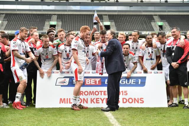 Dons' promotion last year caught the club by surprise