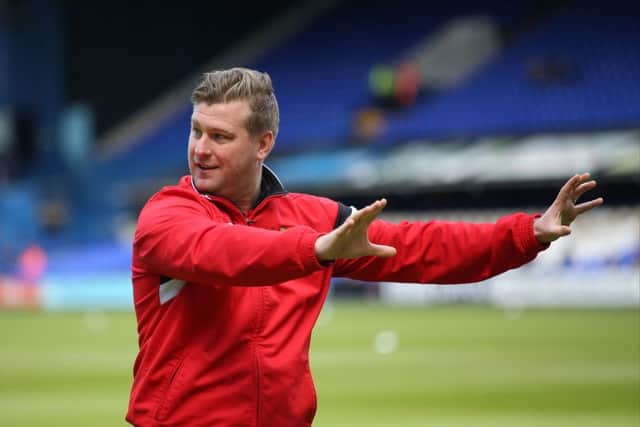 MK Dons manager Karl Robinson  during the Sky Bet Championship match between Ipswich Town and Milton Keynes Dons at Portman Road, Ipswich, England on 30 April 2016. Photo by Simon Davies. PNL-160430-224121002