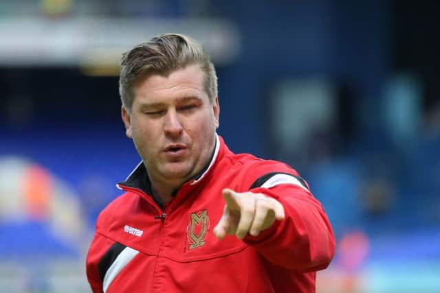 MK Dons manager Karl Robinson  during the Sky Bet Championship match between Ipswich Town and Milton Keynes Dons at Portman Road, Ipswich, England on 30 April 2016. Photo by Simon Davies. PSI-1954-0012