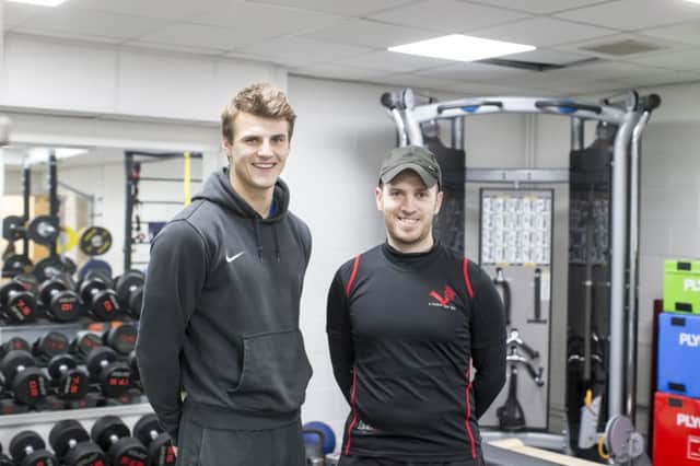 Jamie Houghton and Noah Kennedy run LPT Lifestyle Performance Transformations. They run classes from the Northamptonshire County Cricket Ground. Ruth Supple takes up the challenge, by taking part in a six week transformation class.  Photographs: Kelly Cooper NNL-160428-125253009