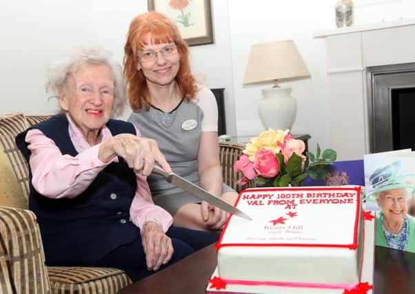 Val Benford celebrates her 100th birthday