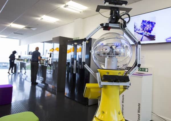 Betty the Robot at Transport Systems Catapult in Milton Keynes.