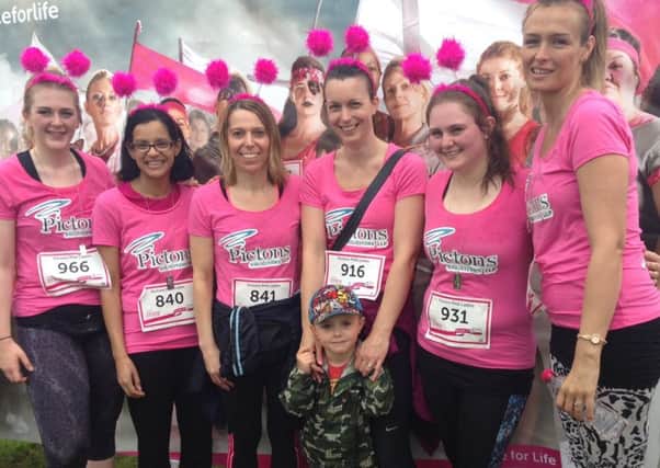Pictons Pink Ladies who took part in Cancer Research UK's Race for Life in Milton Keynes
