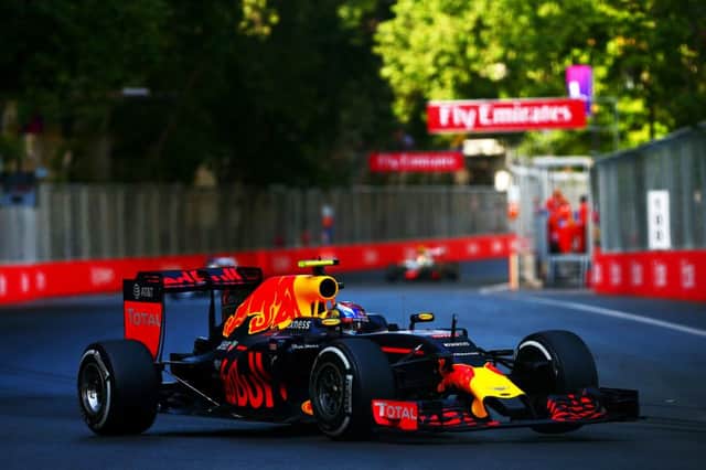 Max Verstappen finished eighth in Baku