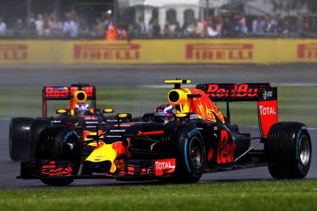 Max Verstappen seemed to thrive in the wet conditions at Silverstone