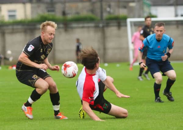 Ben Reeves scored twice against St James's Gate. Pic: Lee Scriven