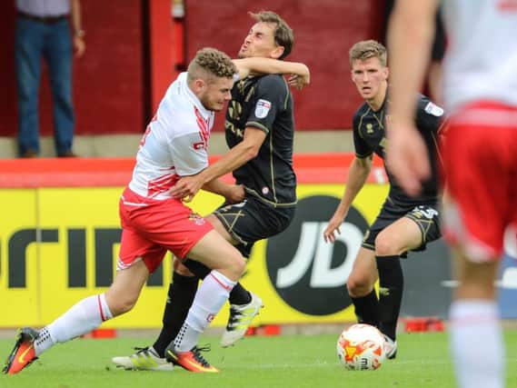 Stevenage vs MK Dons. Pic: Lee Scriven