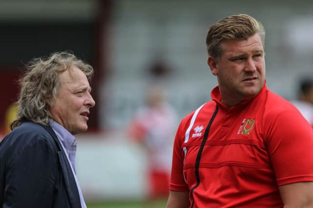 Pete Winkelman and Karl Robinson.
Pic: Lee Scriven