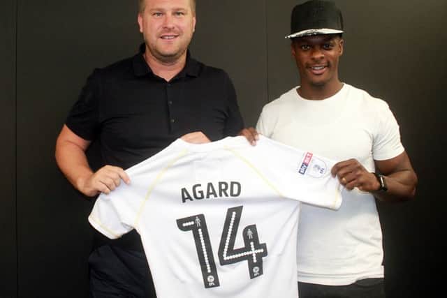 Kieran Agard was Dons record signing. Pic: MK Dons