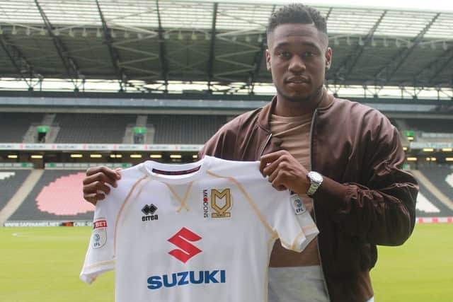 Chuks Aneke is yet to make an appearance for MK Dons. Pic: MK Dons