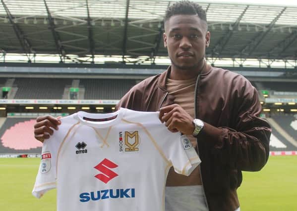 Chuks Aneke is yet to make an appearance for MK Dons. Pic: MK Dons