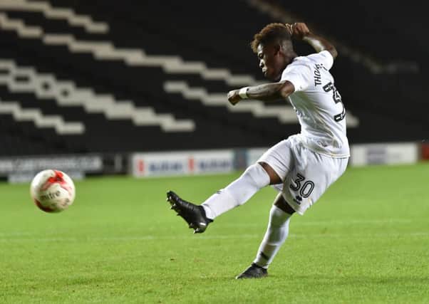 Brandon Thomas-Asante scored the winning penalty against Barnet